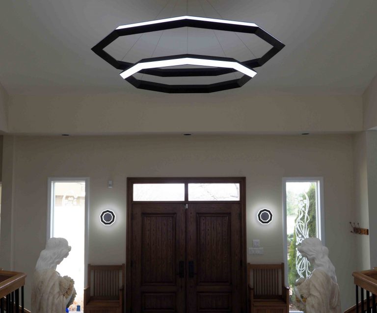 Ennea Wall Sconce, lighting design Vancouver, lighting Vancouver, lighting, LED, modern lighting, industrial lighting, Karice, Vancouver Lighting, Canadian lighting manufacturer, canadian lighting designer, inspired by Infinity Modern, Ennea wall sconce by Karice,