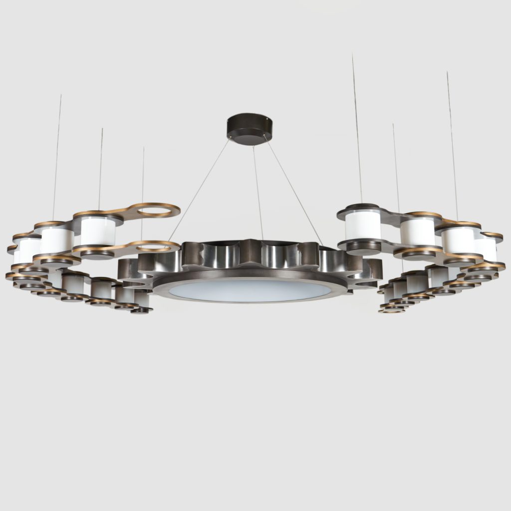 Sprocket and Chain, lighting design Vancouver, lighting Vancouver, lighting, LED, modern lighting, industrial lighting, Karice, Vancouver Lighting, Canadian lighting manufacturer, Canadian lighting designer, inspired by Design, by Karice,