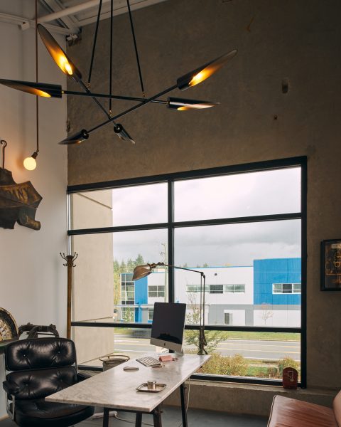 custom office lighting