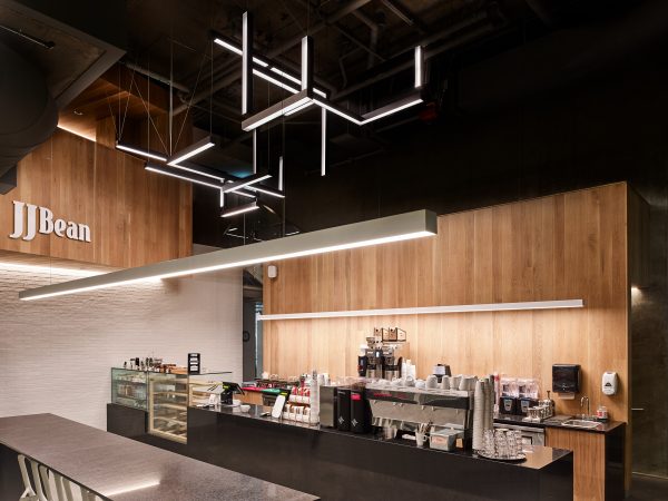 LED Light, custom lighting, UBC, coffee shop, JJ Bean